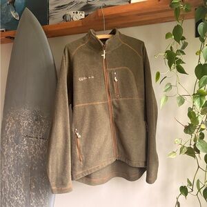 Riviere du Loup fleece zip up men XL KHAKI